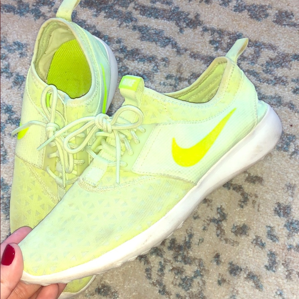Bright neon Nike sneakers!